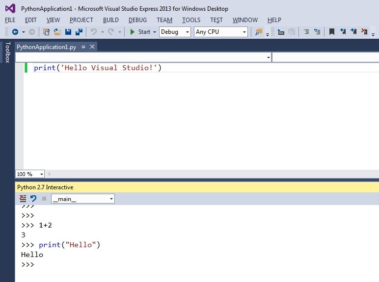 Python Tools for Visual Studio  RC Released