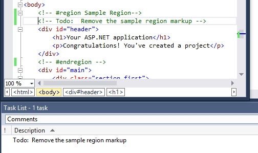New Tricks Shown for Web Development in Visual Studio "14"