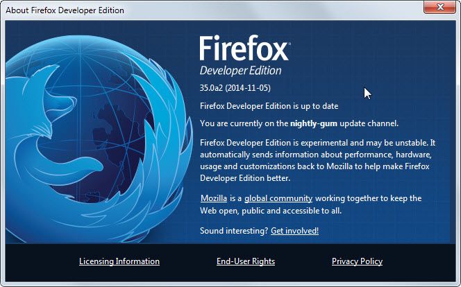 Firefox Developer Edition