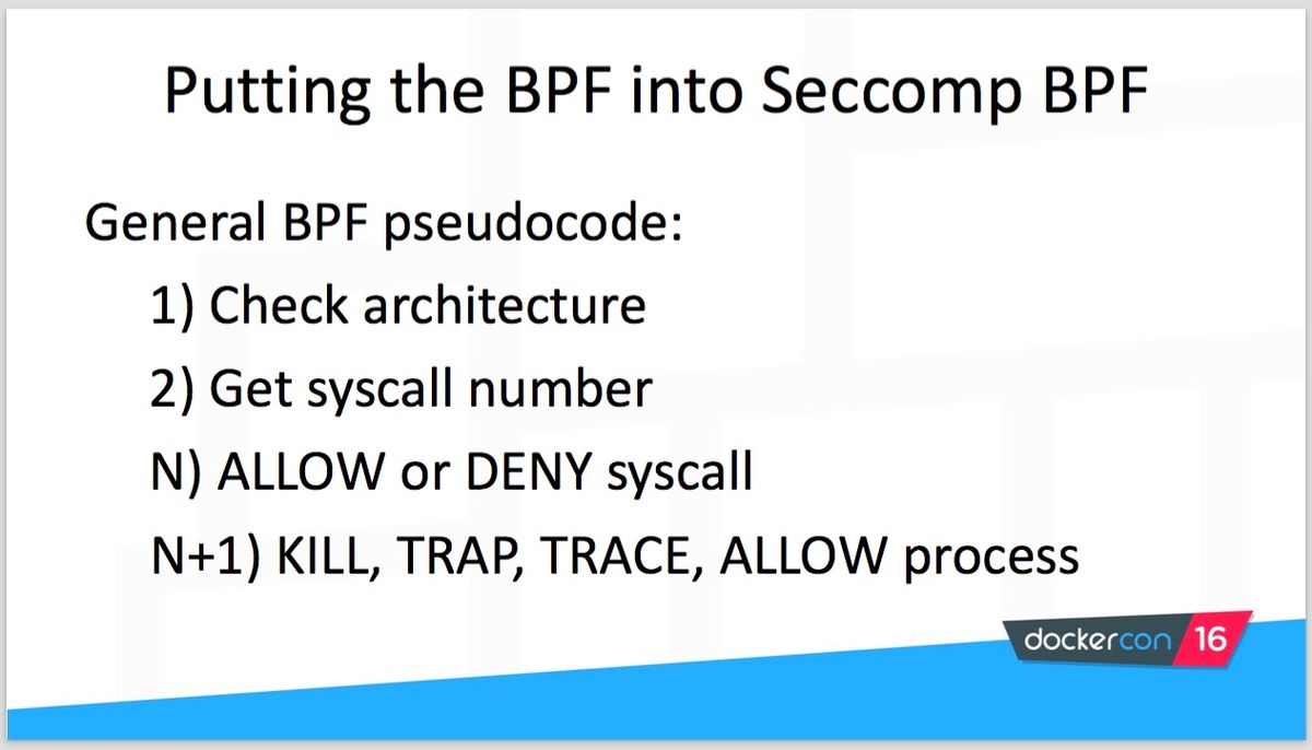 Putting the BPF in seccomp-bpf