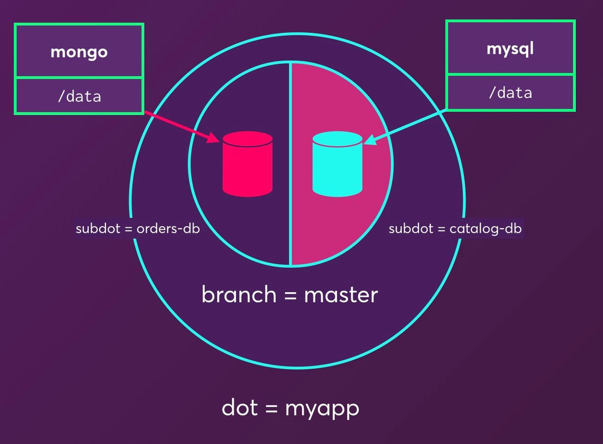 What is a datadot within dotmesh