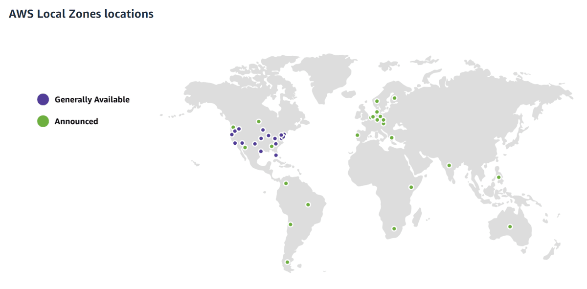 AWS Announces Further Worldwide Expansion of Local Zones - InfoQ.com