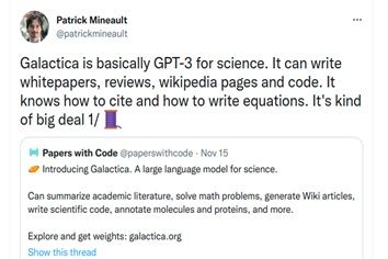 Galactica. Galactica is a large language…, by karim, MLearning.ai