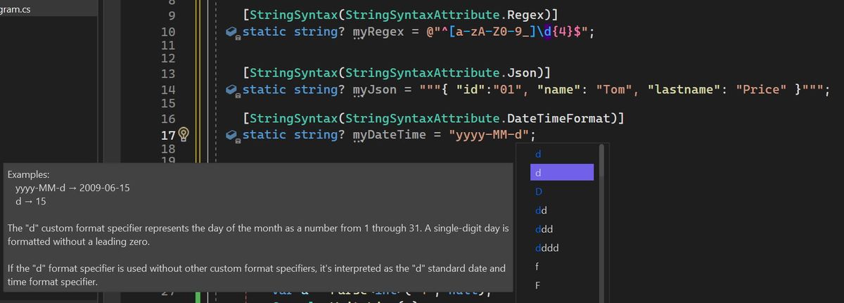Tagged Strings in Visual Studio and .NET 7
