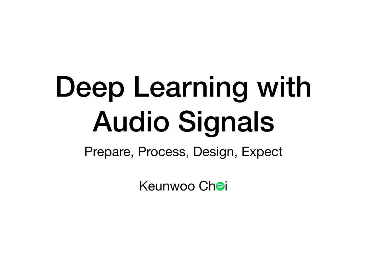 Deep Learning with Audio Signals: Prepare, Process, Design, Expect - InfoQ