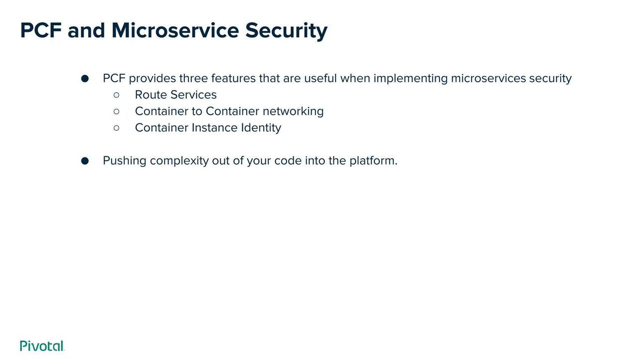 Microservices pcf on sale