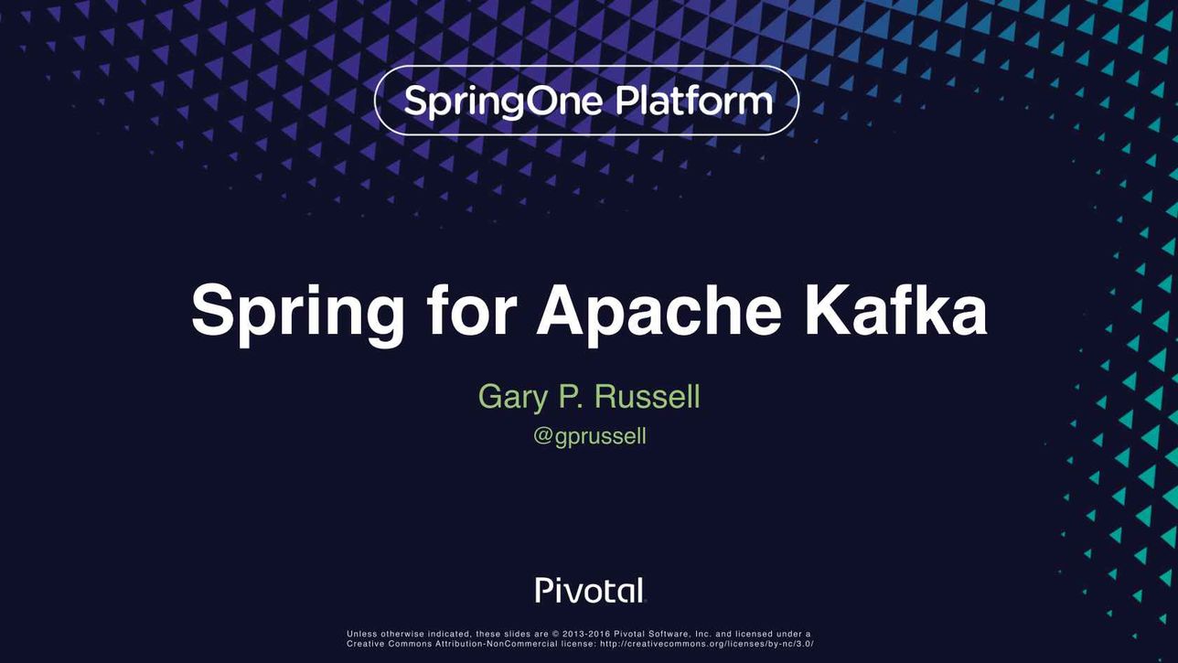 Spring for apache on sale kafka