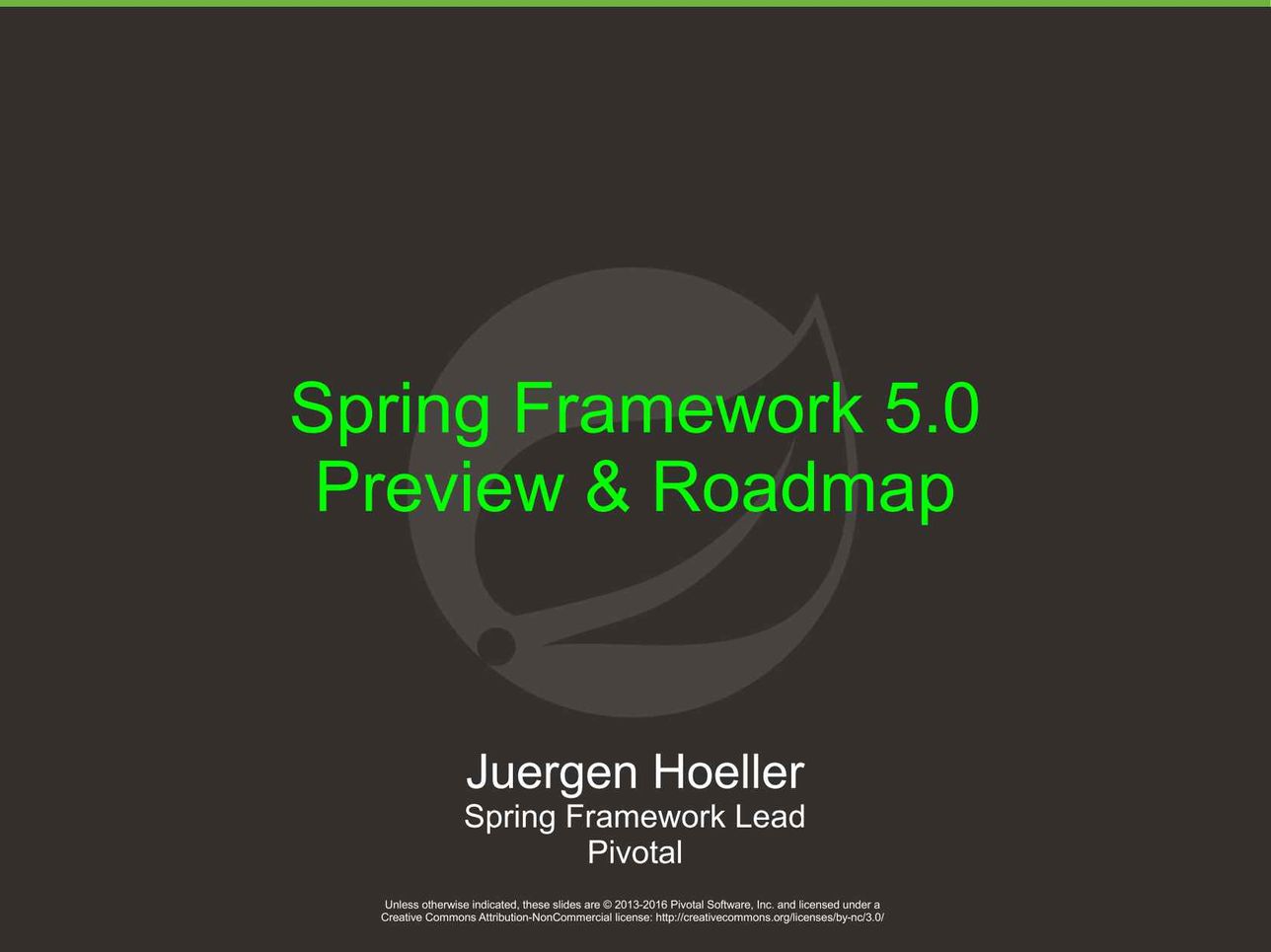 Spring Framework 5 Preview Roadmap InfoQ