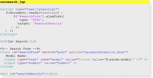 Spring jquery store