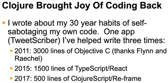Figure 4: Lines of code comparison by Gene Kim