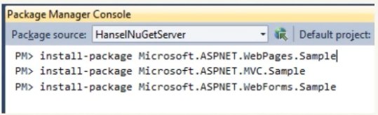 Example of a future dialog box with Nuget