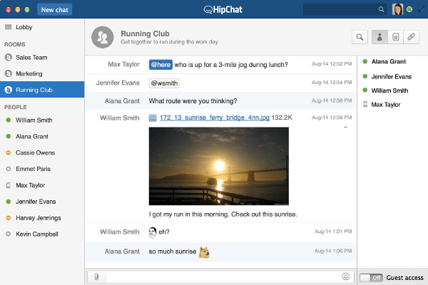 HipChat User Interface (OSX)