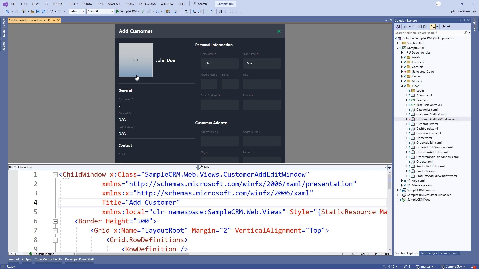 OpenSilver 2.0 Live XAML Preview in Visual Studio Designer
