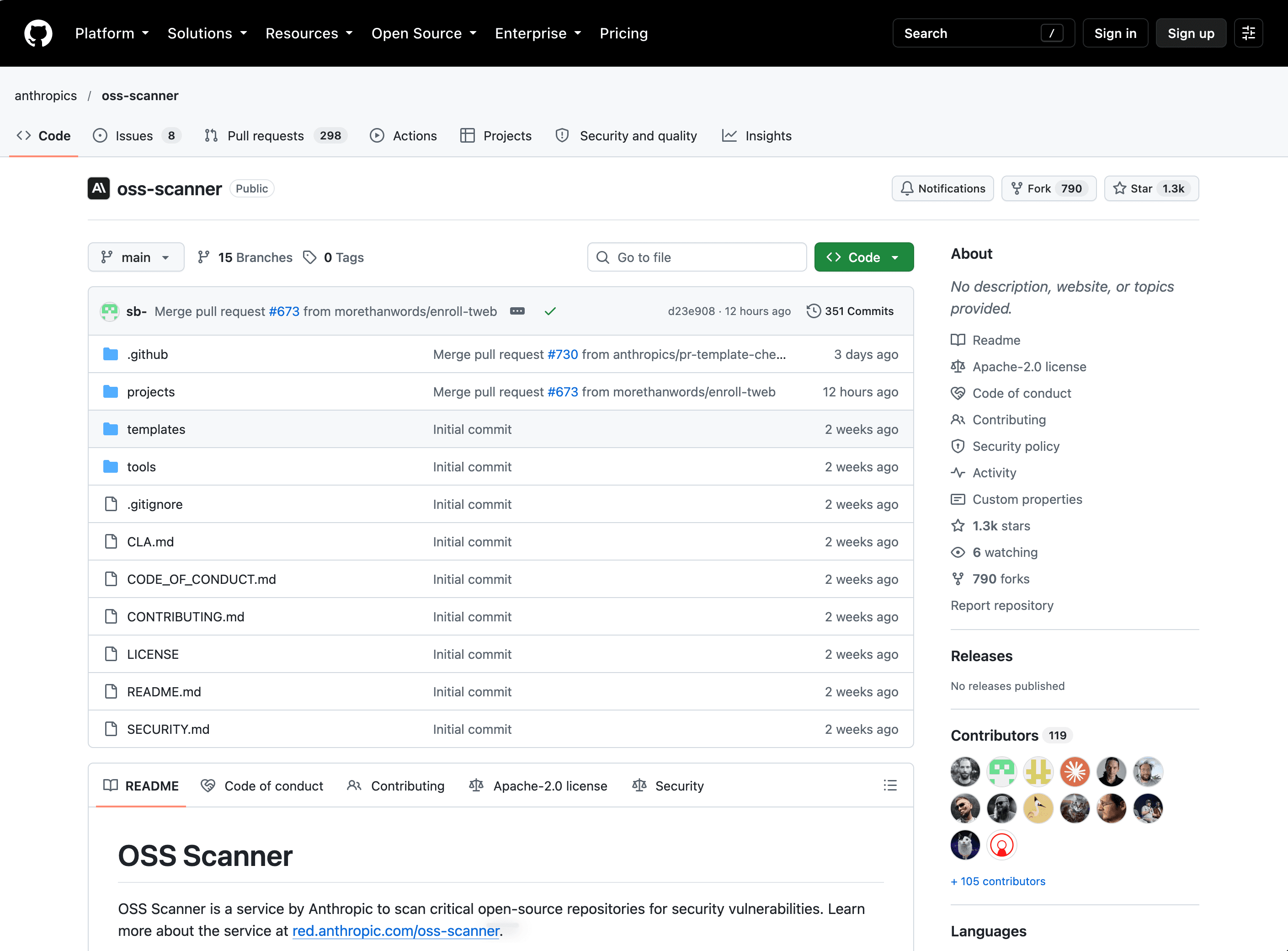 OSS Scanner da Anthropic interface de relatório de vulnerabilidades para mantenedores de projetos open-source