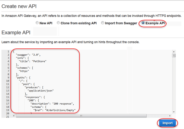 Amazon API Gateway Now Supports Swagger Definition Import